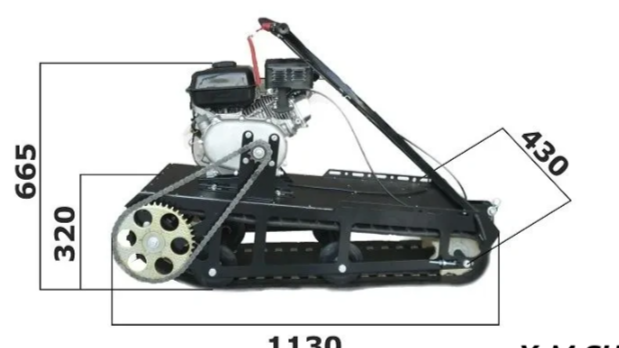 Мотобуксировщик XTREME-MOTORS "Конек-Горбунок" 6.5 л.с. в Новомосковске
