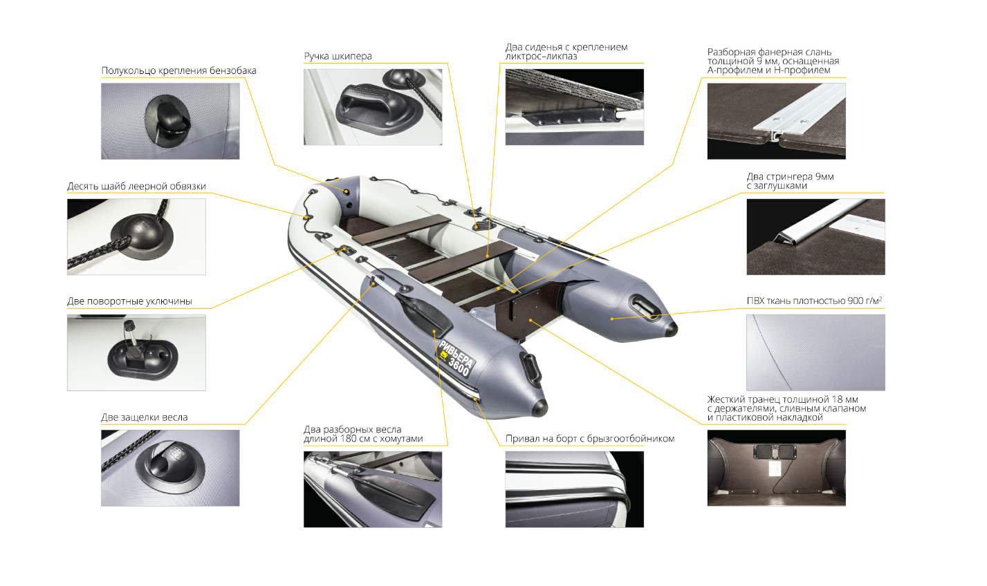 Лодка Ривьера Компакт 2900 СК в Новомосковске