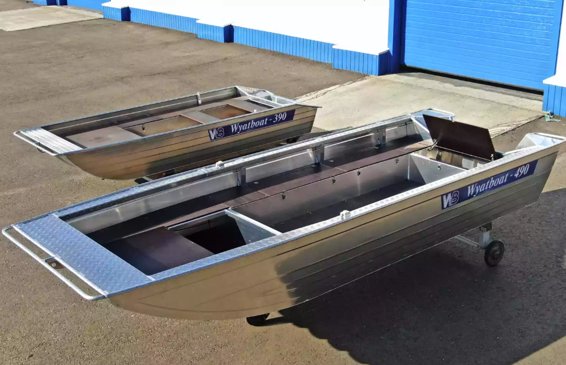 Алюминиевая лодка Wyatboat-490 Jonboat в Новомосковске
