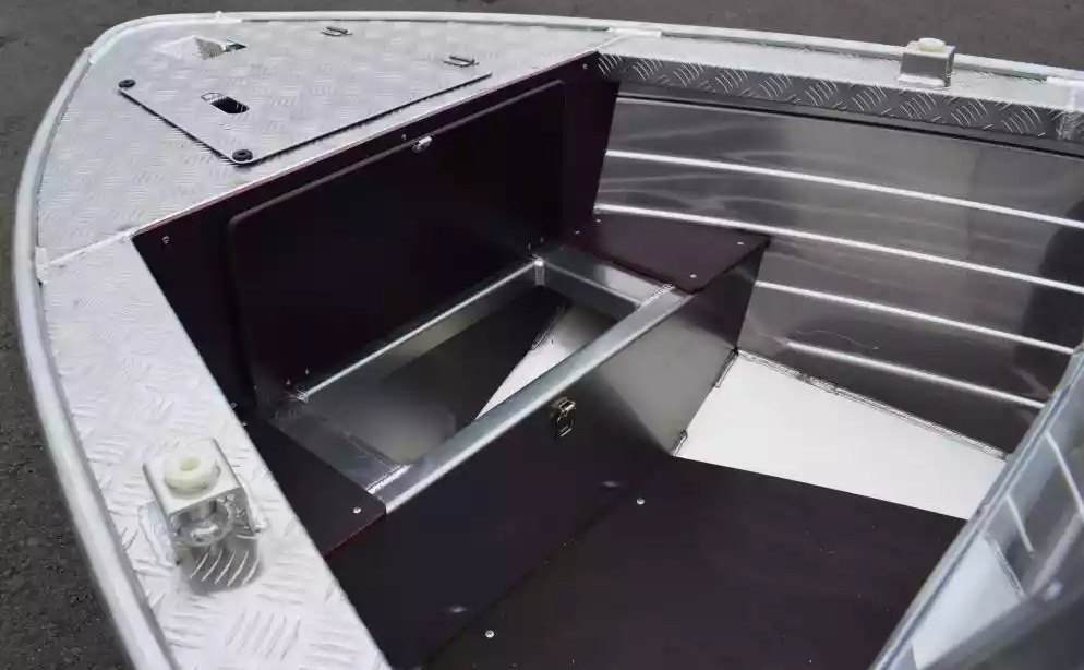 Алюминиевая лодка Wyatboat-390 DCM Увеличенный борт в Новомосковске