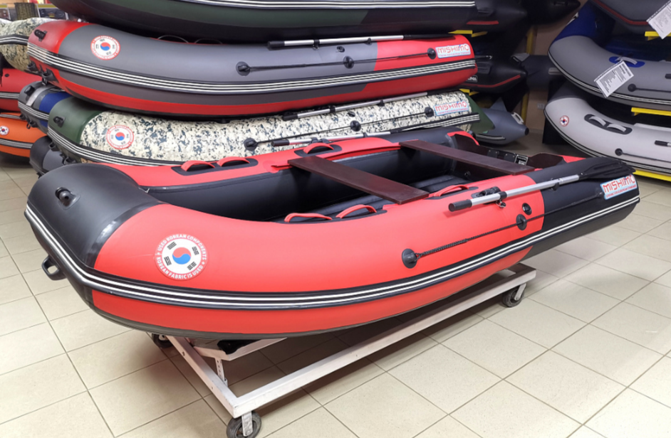 КОМПЛЕКТ Лодка MISHIMO PRO 350 + ЛОДОЧНЫЙ МОТОР MARLIN MP 9.9 (20) AMHS PRO в Новомосковске