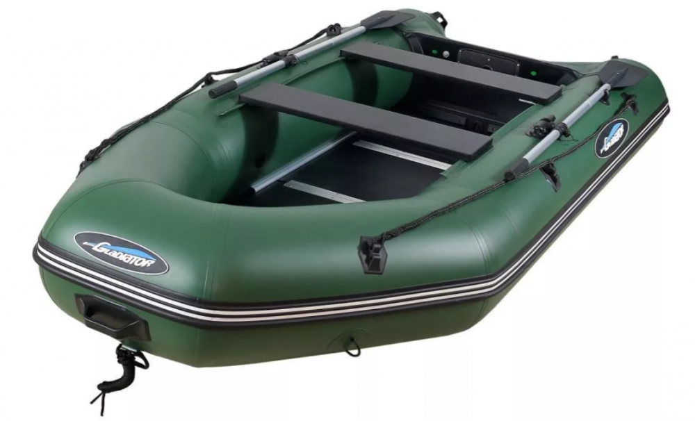 МОТОРНО-ГРЕБНАЯ ЛОДКА ПВХ GLADIATOR А 340 ТК С ФАНЕРНЫМ ПОЛОМ в Новомосковске