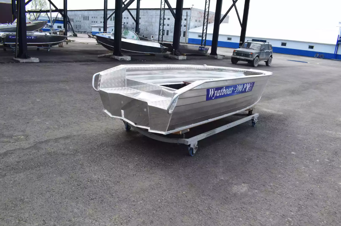 Алюминиевая лодка Wyatboat-390Р Увеличенный борт в Новомосковске