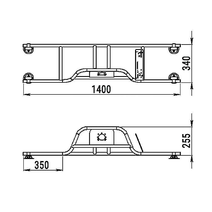 Стойка рулевая с бортовым креплением малая в Новомосковске