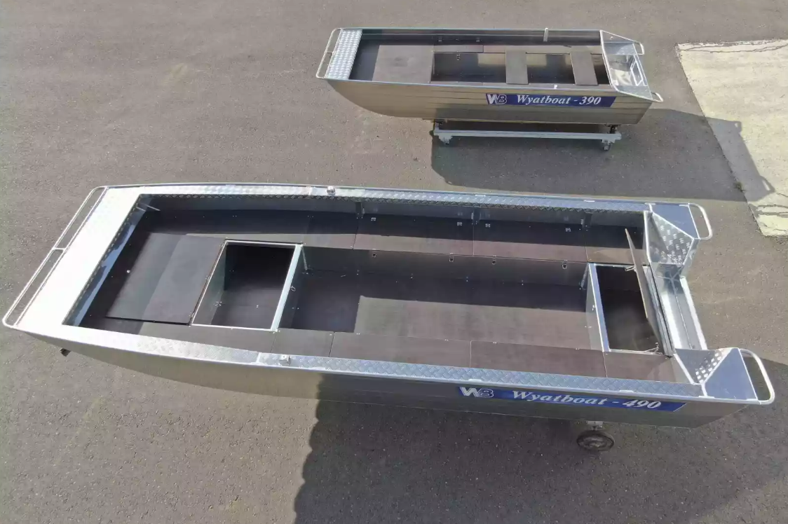 Алюминиевая лодка Wyatboat-490 Jonboat в Новомосковске