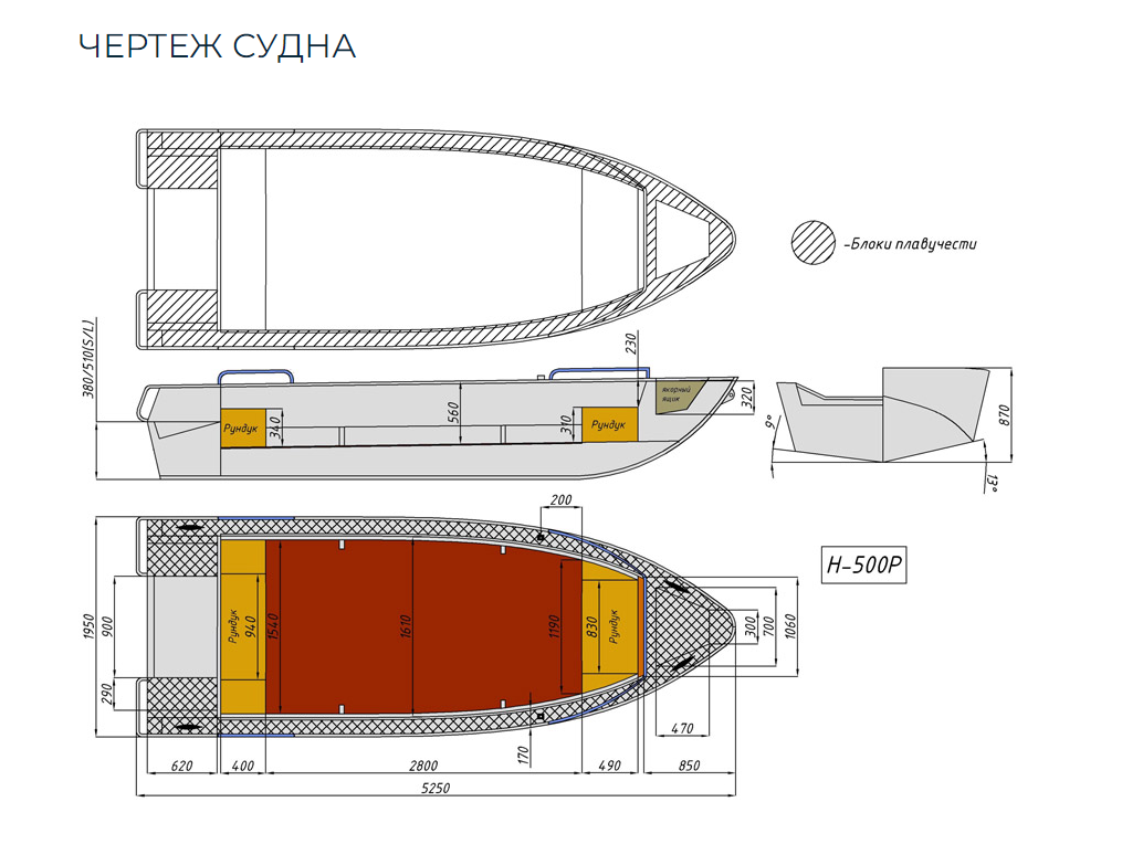 Алюминиевая лодка Неман-500 P в Новомосковске