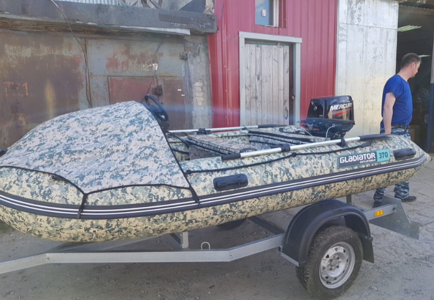 НАДУВНАЯ ЛОДКА GLADIATOR C370AL в Новомосковске
