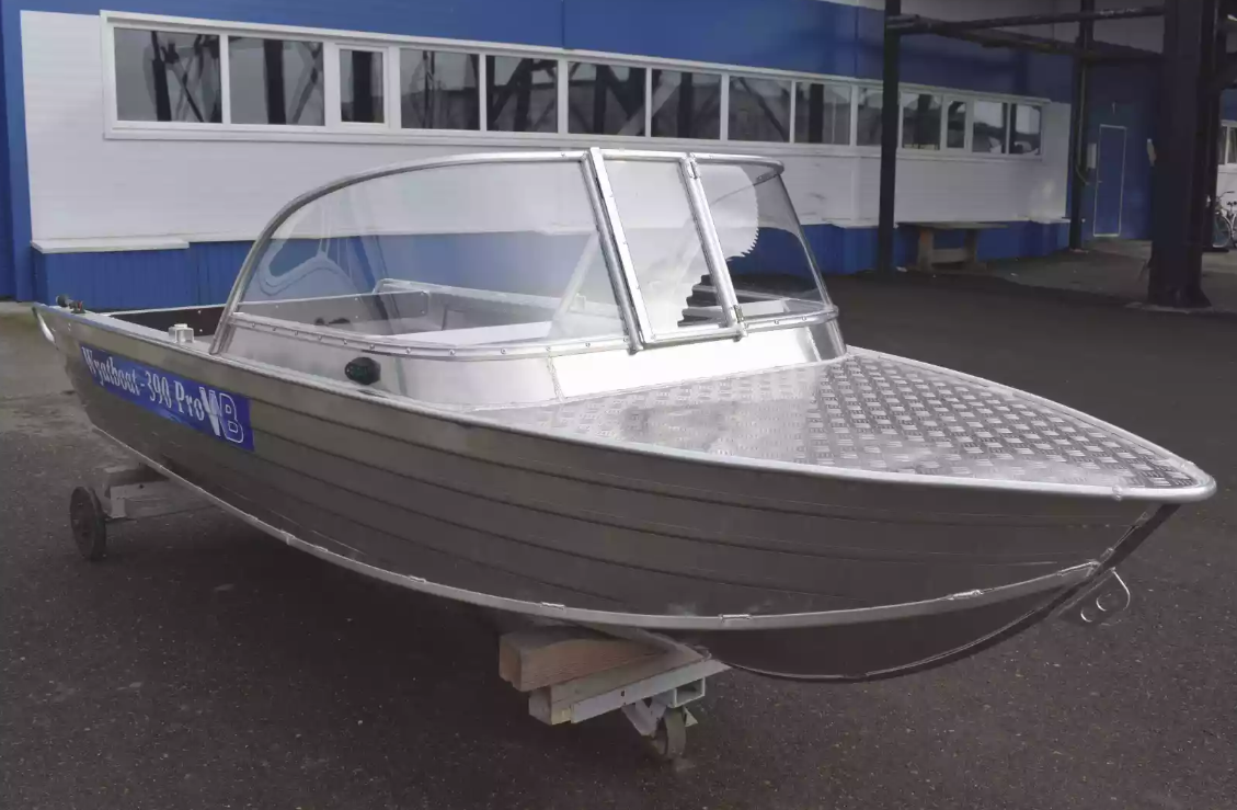 Алюминиевая лодка Wyatboat-390 Pro в Новомосковске