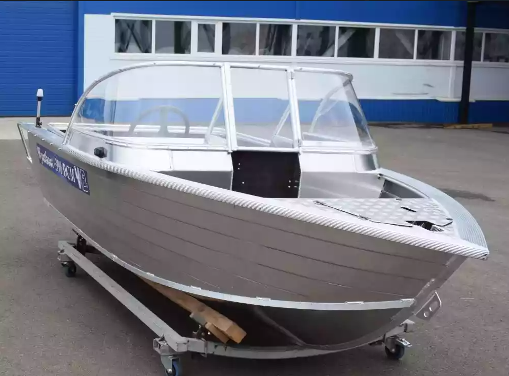 Алюминиевая лодка Wyatboat-390 DCM Увеличенный борт в Новомосковске
