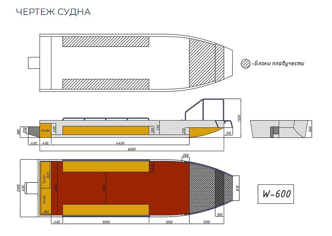 Алюминиевая лодка Wyatboat-600 в Новомосковске