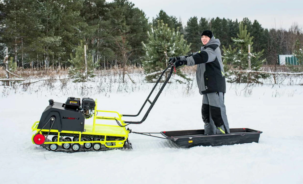 Мотобуксировщик Бурлак ХОЗЯИН-1 (капот ткань) в Новомосковске