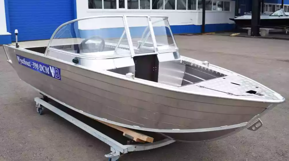 Алюминиевая лодка Wyatboat-390 DCM Увеличенный борт в Новомосковске