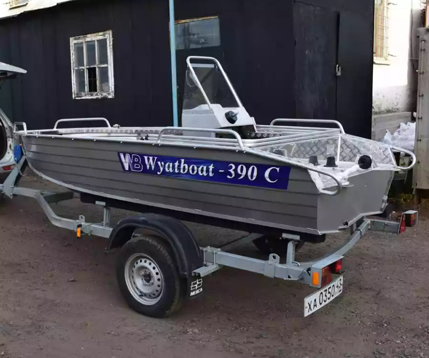 Алюминиевая лодка Wyatboat-390 C в Новомосковске