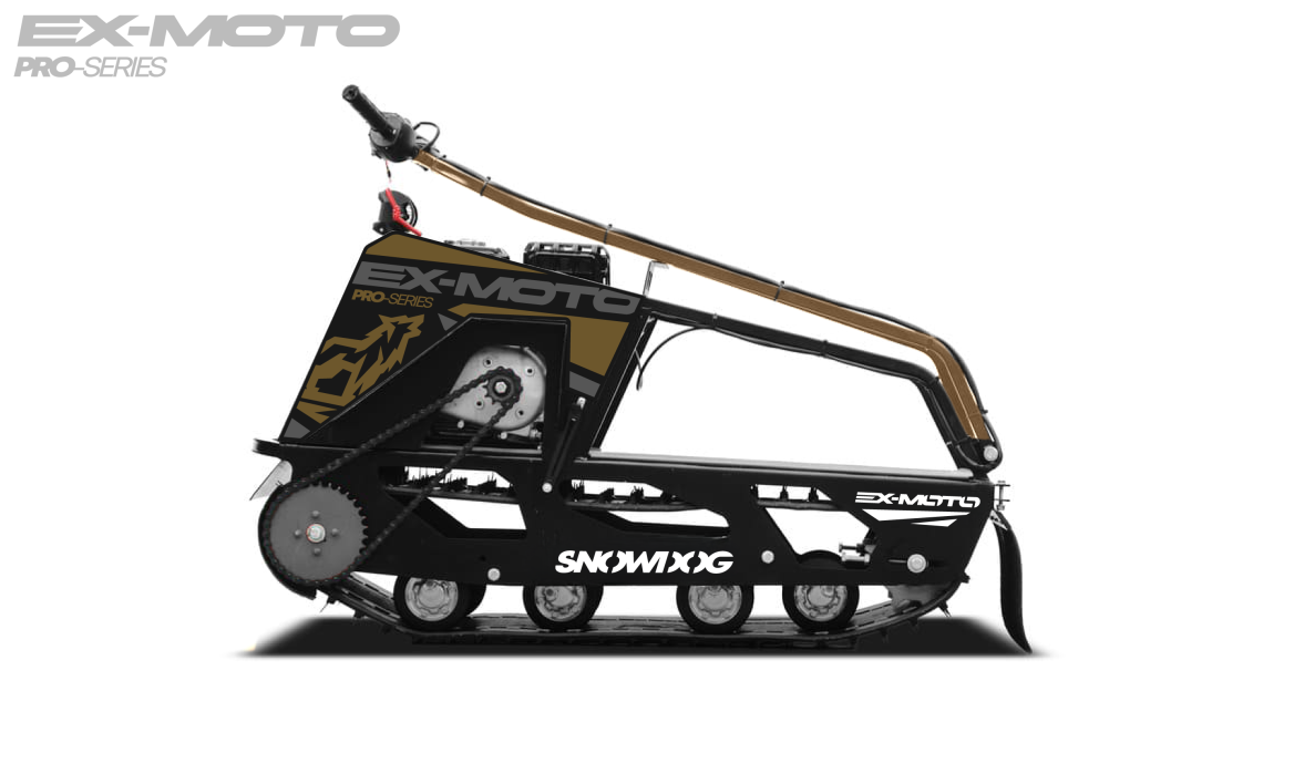 Мотобуксировщик EX-MOTO SNOWDOG S380 8л.с. в Новомосковске