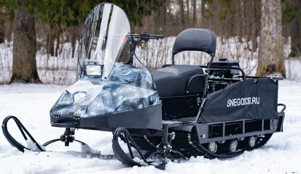 Миниснегоход Бурлак Егерь Экспедитор 15 л.с. , реверс, тормоз, капот белый в Новомосковске