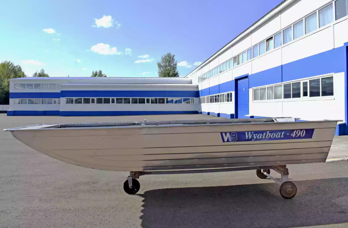 Алюминиевая лодка Wyatboat-490 Jonboat в Новомосковске