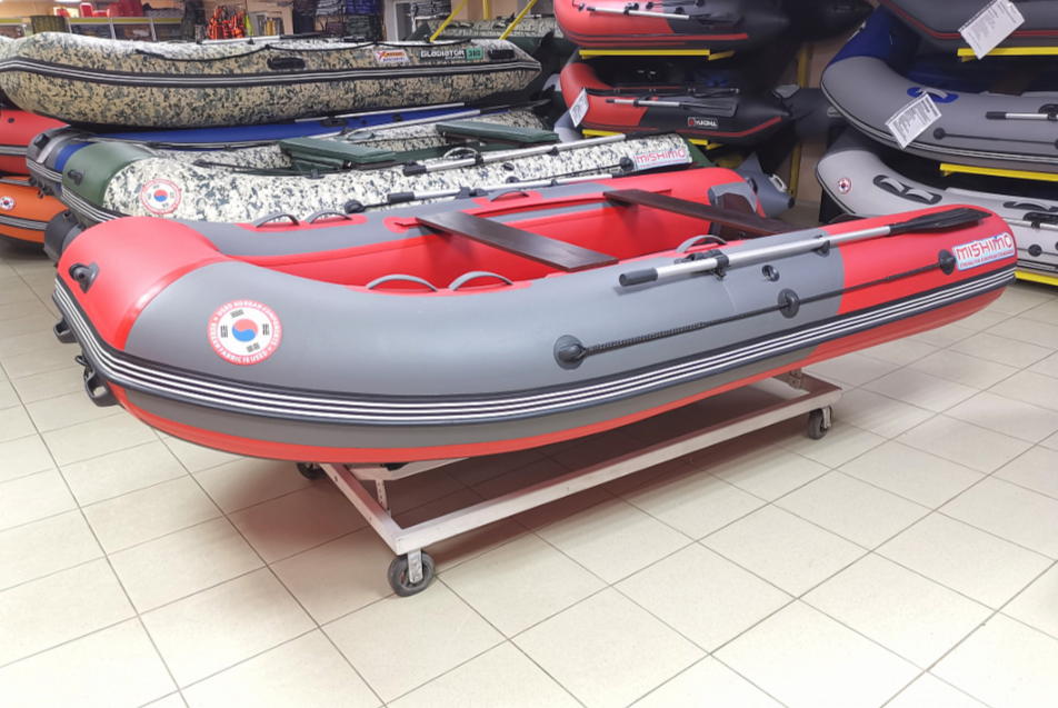 КОМПЛЕКТ Лодка MISHIMO PRO 350 + ЛОДОЧНЫЙ МОТОР MARLIN MP 9.9 (20) AMHS PRO в Новомосковске