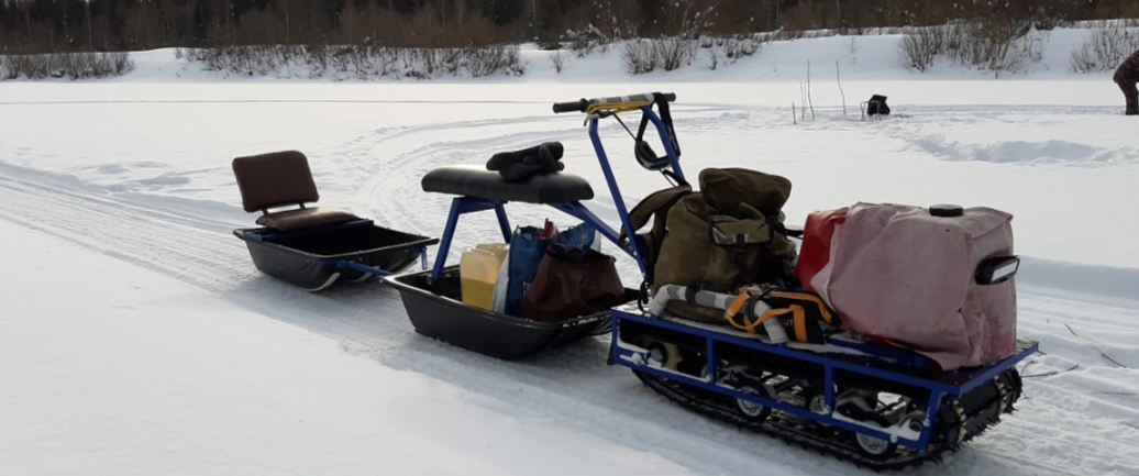Мотобуксировщик Альбатрос-L 8 с фарой в Новомосковске