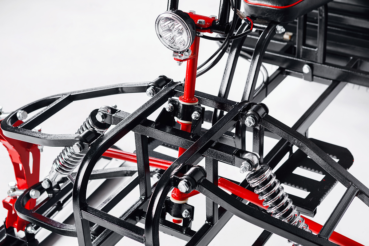 Лыжный модуль IKUDZO с подогревом ручек пластиковые лыжи в Новомосковске