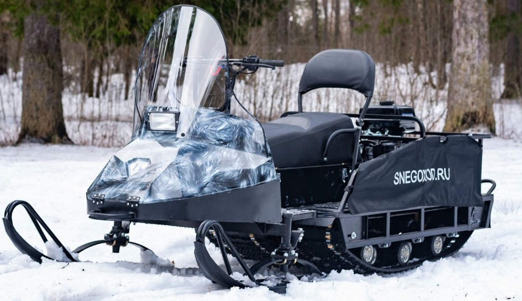 Миниснегоход Бурлак Егерь Экспедитор 15 л.с. , реверс, тормоз, капот белый в Новомосковске