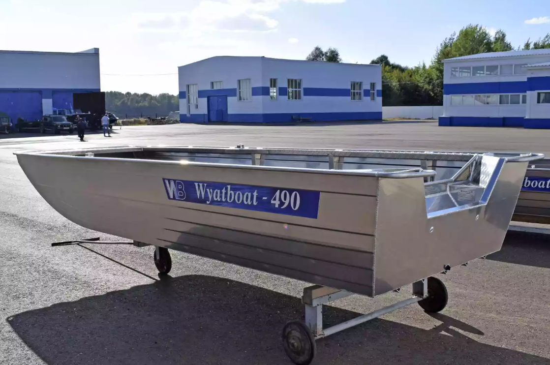 Алюминиевая лодка Wyatboat-490 Jonboat в Новомосковске