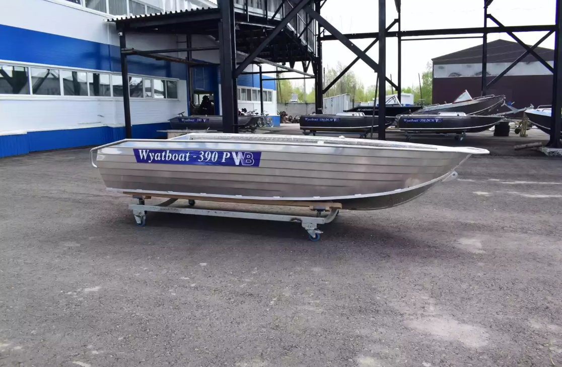 Алюминиевая лодка Wyatboat-390Р Увеличенный борт в Новомосковске