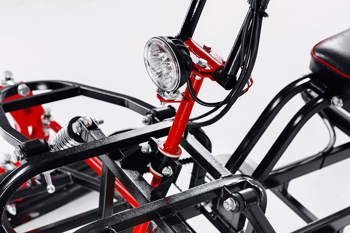 Лыжный модуль IKUDZO с подогревом ручек пластиковые лыжи в Новомосковске