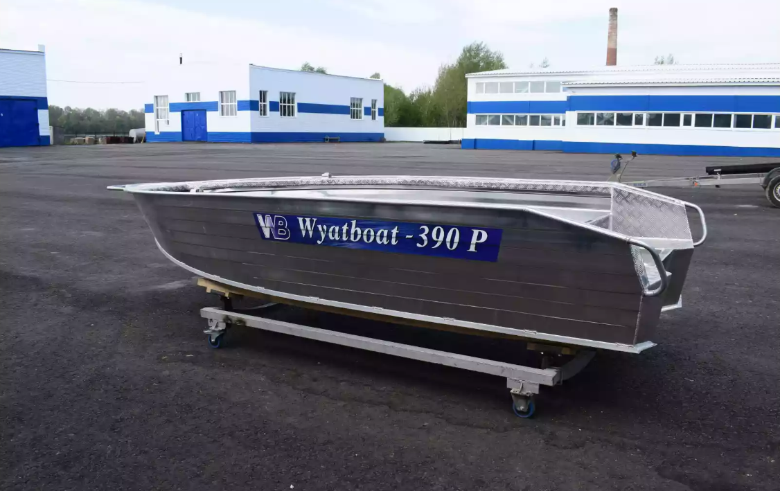 Алюминиевая лодка Wyatboat-390Р Увеличенный борт в Новомосковске