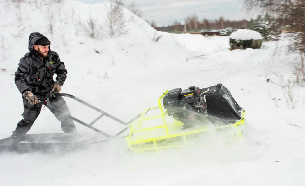 Мотобуксировщик Бурлак ХОЗЯИН-1 (капот ткань) в Новомосковске