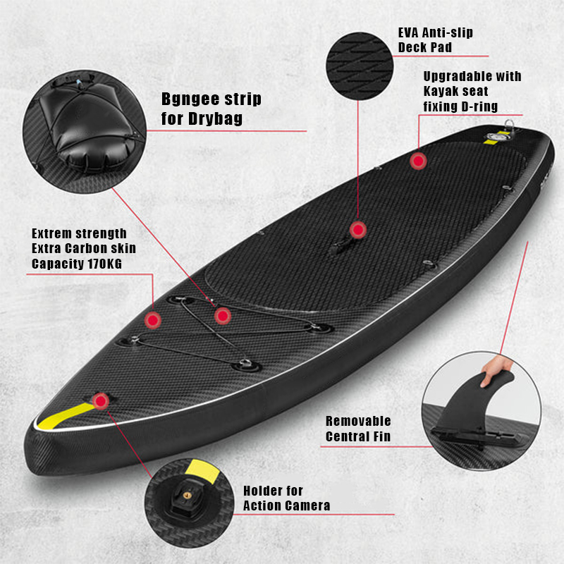SUP (САП) ДОСКА MISHIMO CARBON DARKSIDE 11’ (335СМ) в Новомосковске