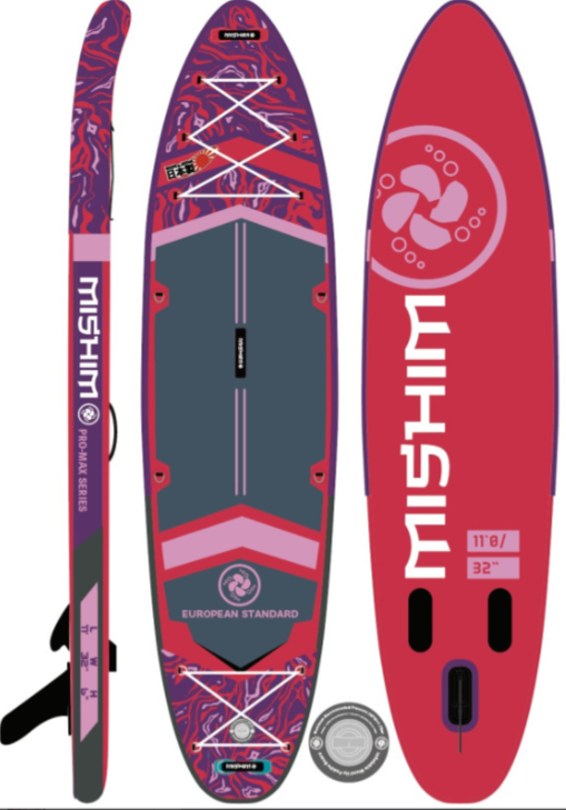 SUP (САП) Доска MISHIMO PRO-MAX Viva Magenta 10.8’ (330см) в Новомосковске