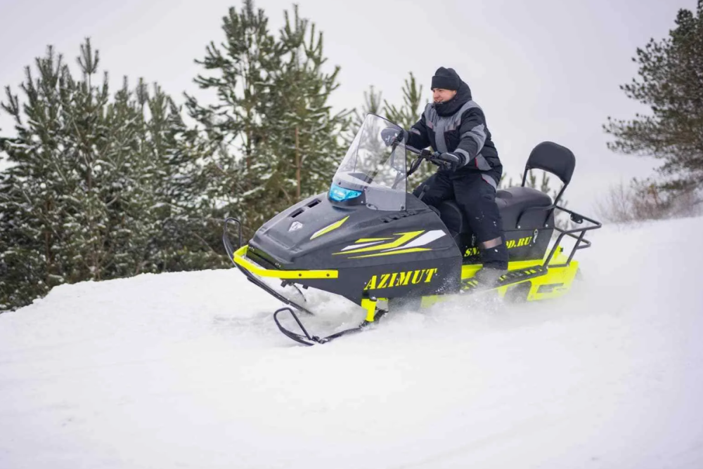 Миниснегоход Бурлак Азимут 24 л.с. , эл.запуск, реверс, тормоз гидравл, капот черный в Новомосковске