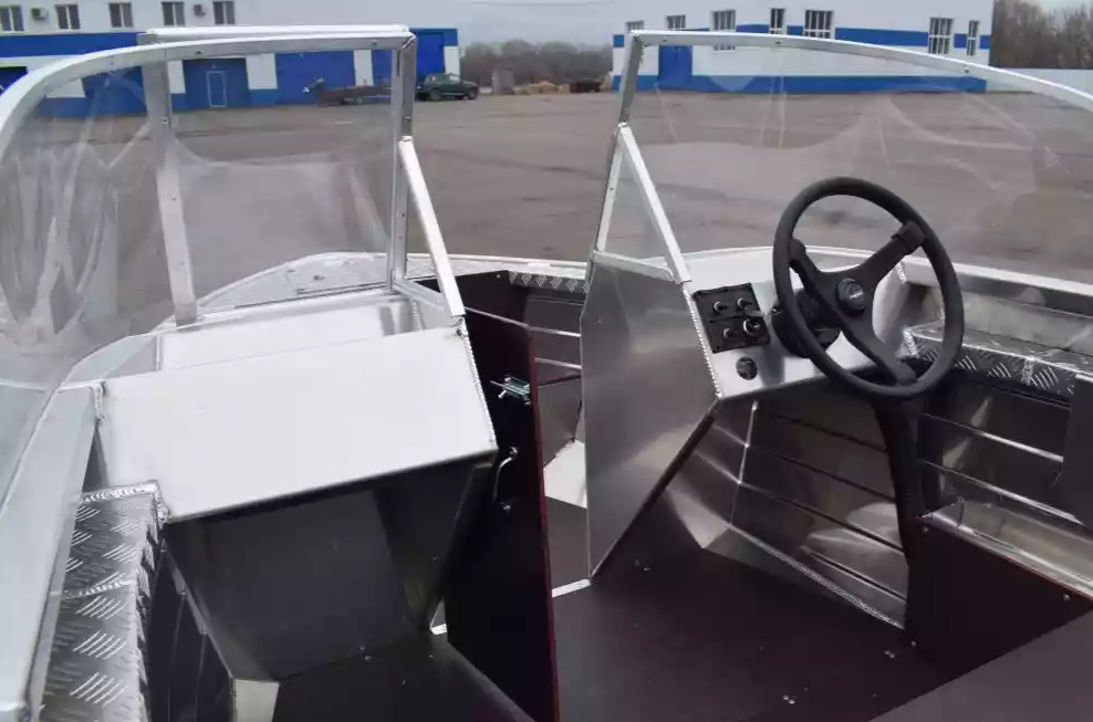 Алюминиевая лодка Wyatboat-390 DCM Увеличенный борт в Новомосковске