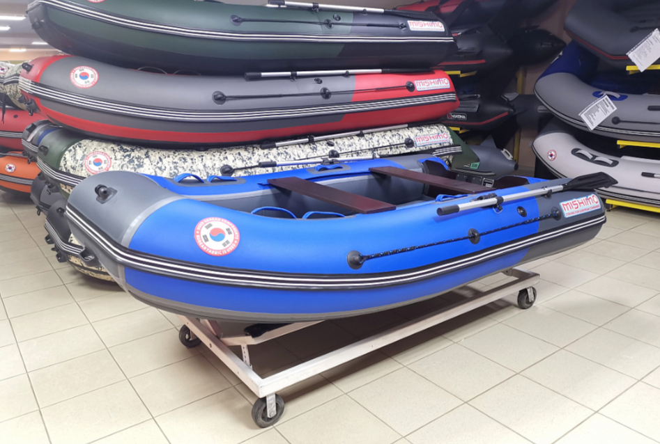 КОМПЛЕКТ Лодка MISHIMO PRO 350 + ЛОДОЧНЫЙ МОТОР MARLIN MP 9.9 (20) AMHS PRO в Новомосковске