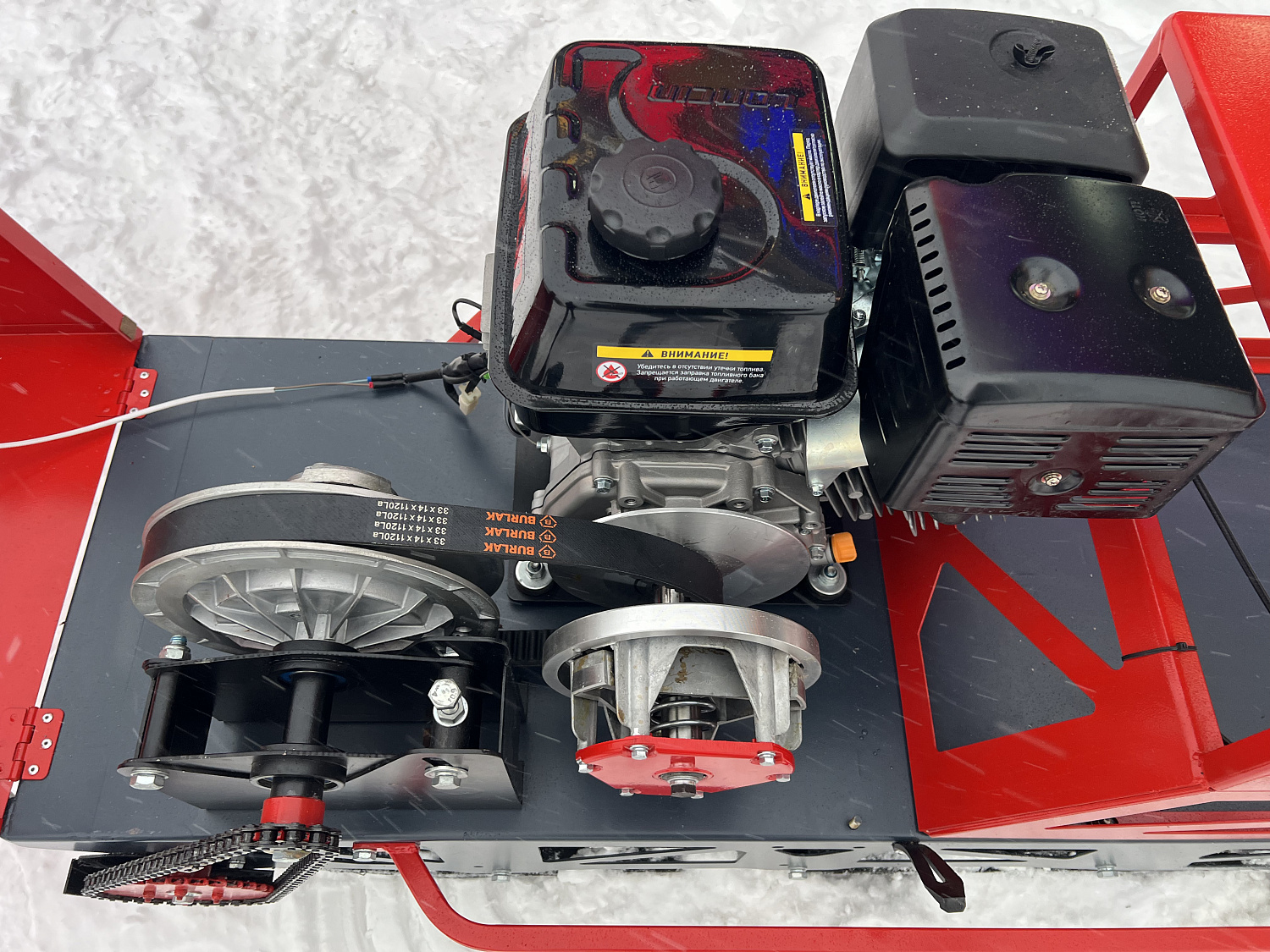 Мотобуксировщик EX-MOTO SNOWDOG S500 15л.с в Новомосковске