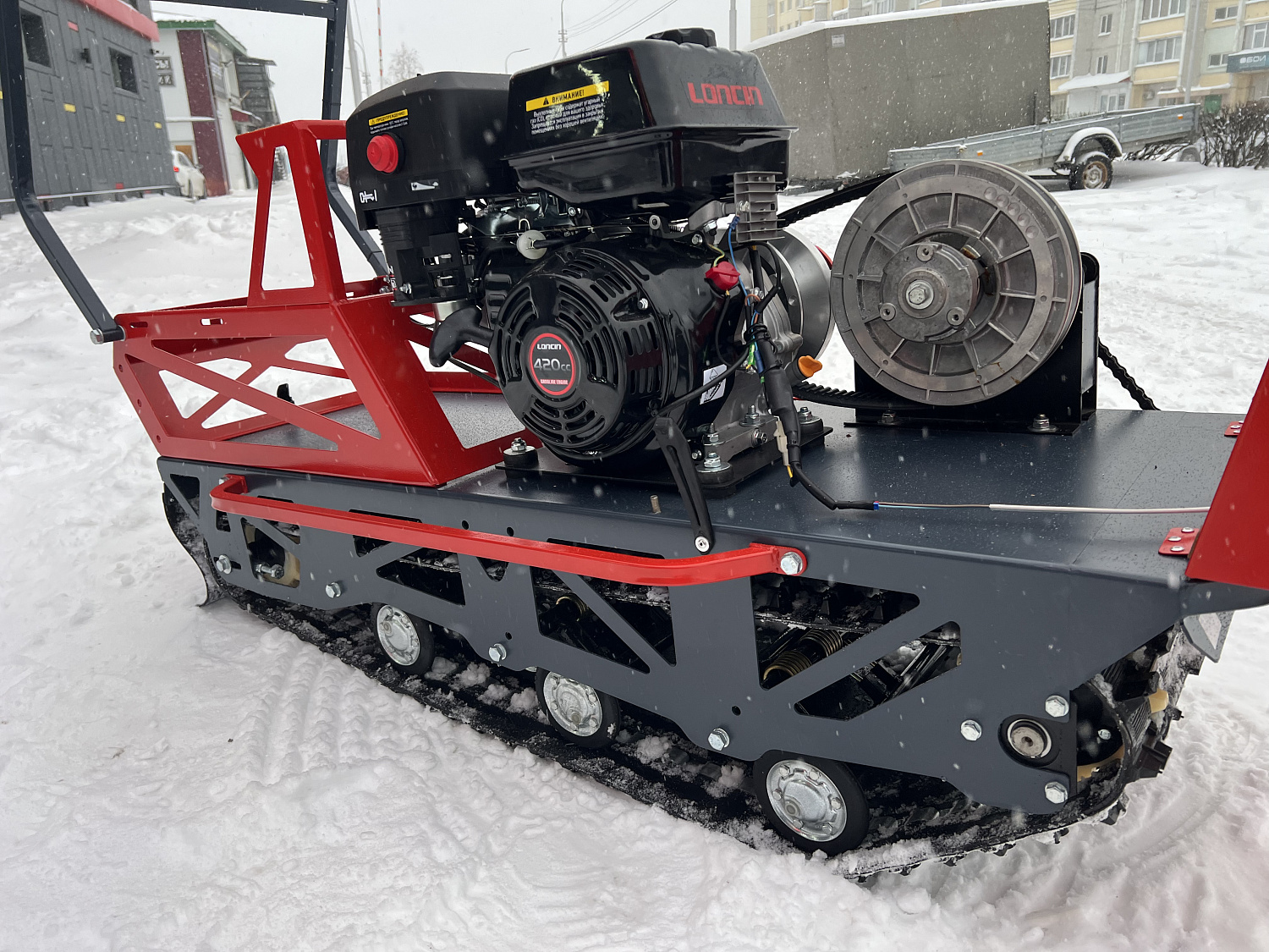 Мотобуксировщик EX-MOTO SNOWDOG S500 15л.с в Новомосковске