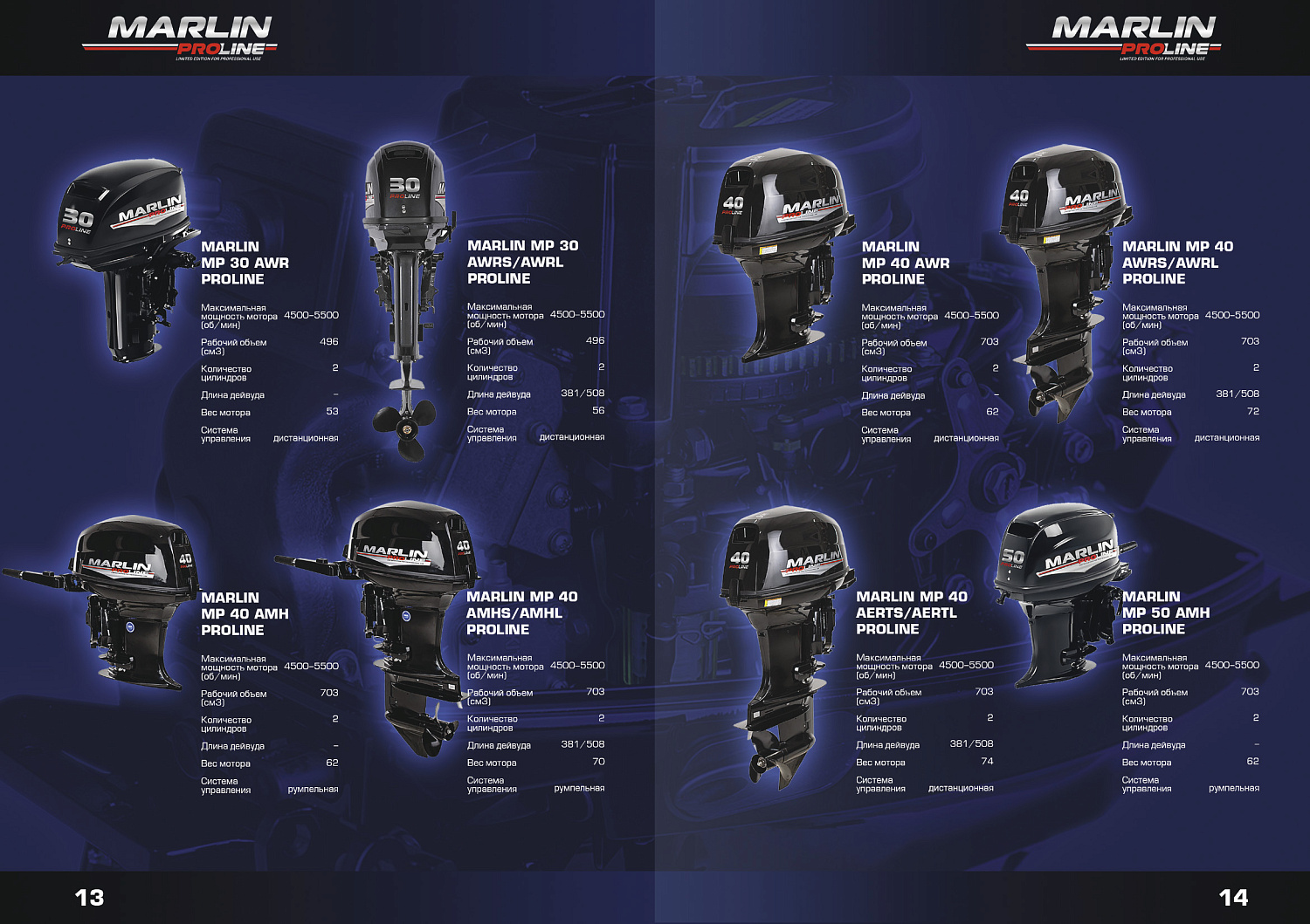 Лодочный мотор MARLIN PROLINE MP 50 AERTS в Новомосковске