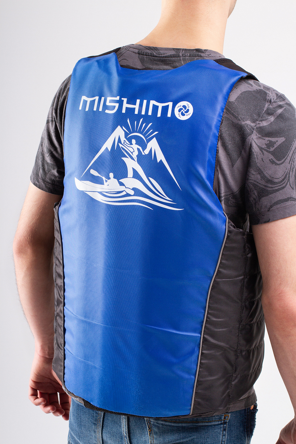 Жилет спасательный MISHIMO PRO Премиум качества Черно-синий в Новомосковске