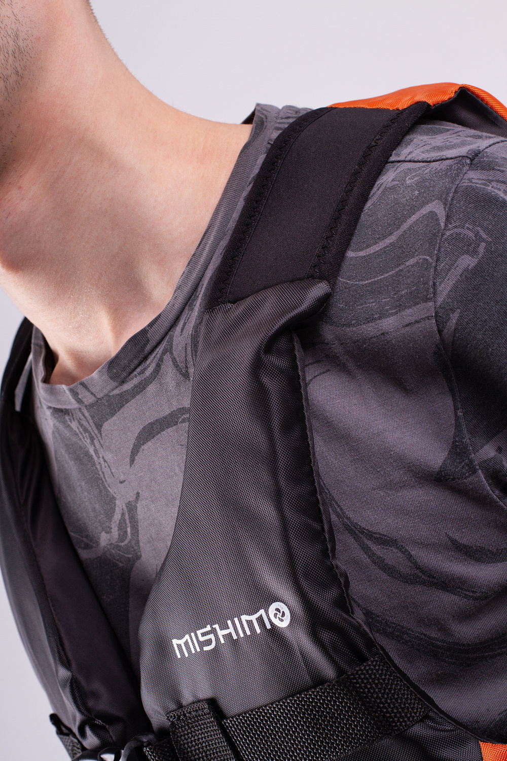 Жилет спасательный MISHIMO PRO Премиум качества Черно-оранжевый в Новомосковске