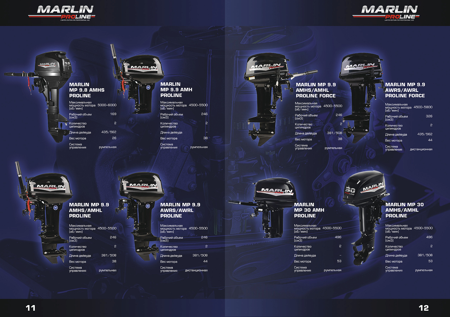 Лодочный мотор MARLIN PROLINE MP 50 AERTS в Новомосковске